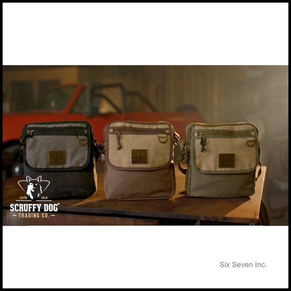 Canvas Crossbody Messenger Bag Adjustable Strap Vintage Style Travel Satchel - Picture 7 of 7